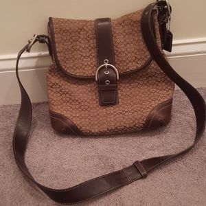 Coach brown original style crossbody bag